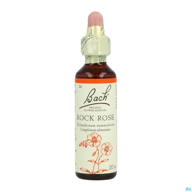 Fleurs De Bach Original 26 Rock Rose Compte Gouttes 20ml