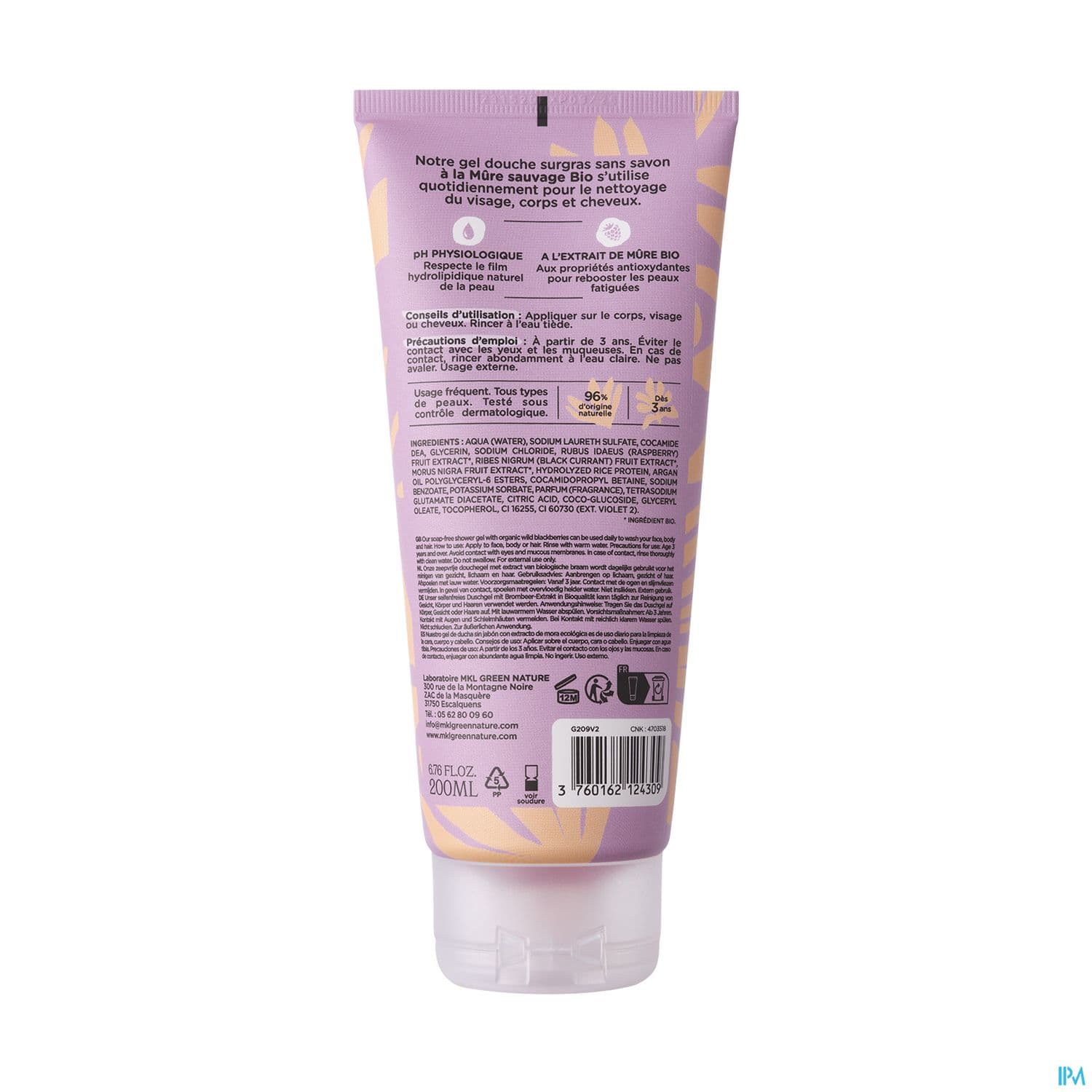 MKL ETHIK GEL DCH MURE 200ML