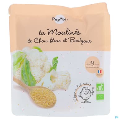 Popote Les Moulines Chou Fleur Boulgour 180g