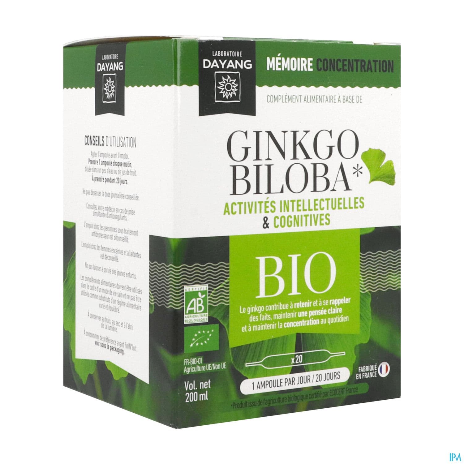 DAYANG GINKGO BILO BIO AMP 10MLX20