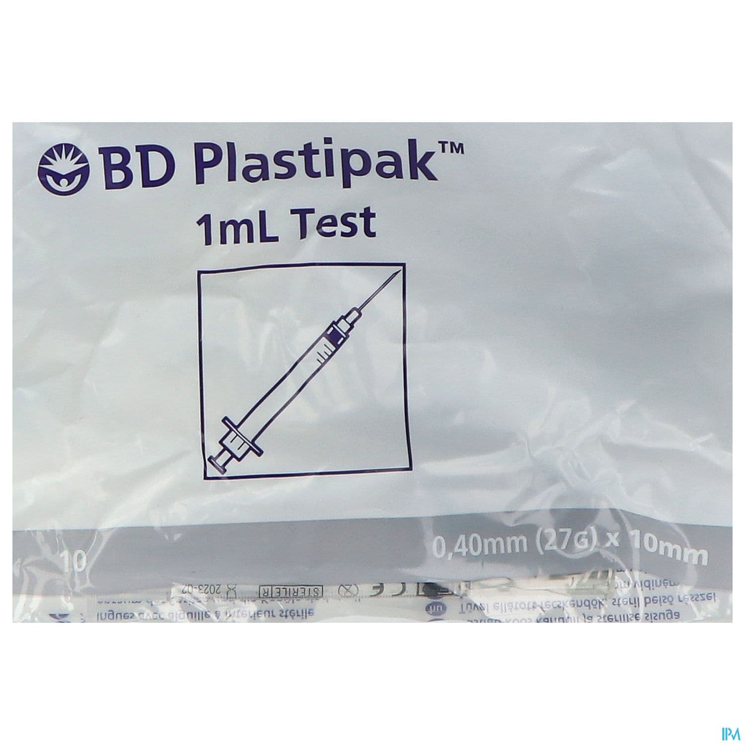 Bd Plastipak Seringue Test 1ml Aig Intraderm 10