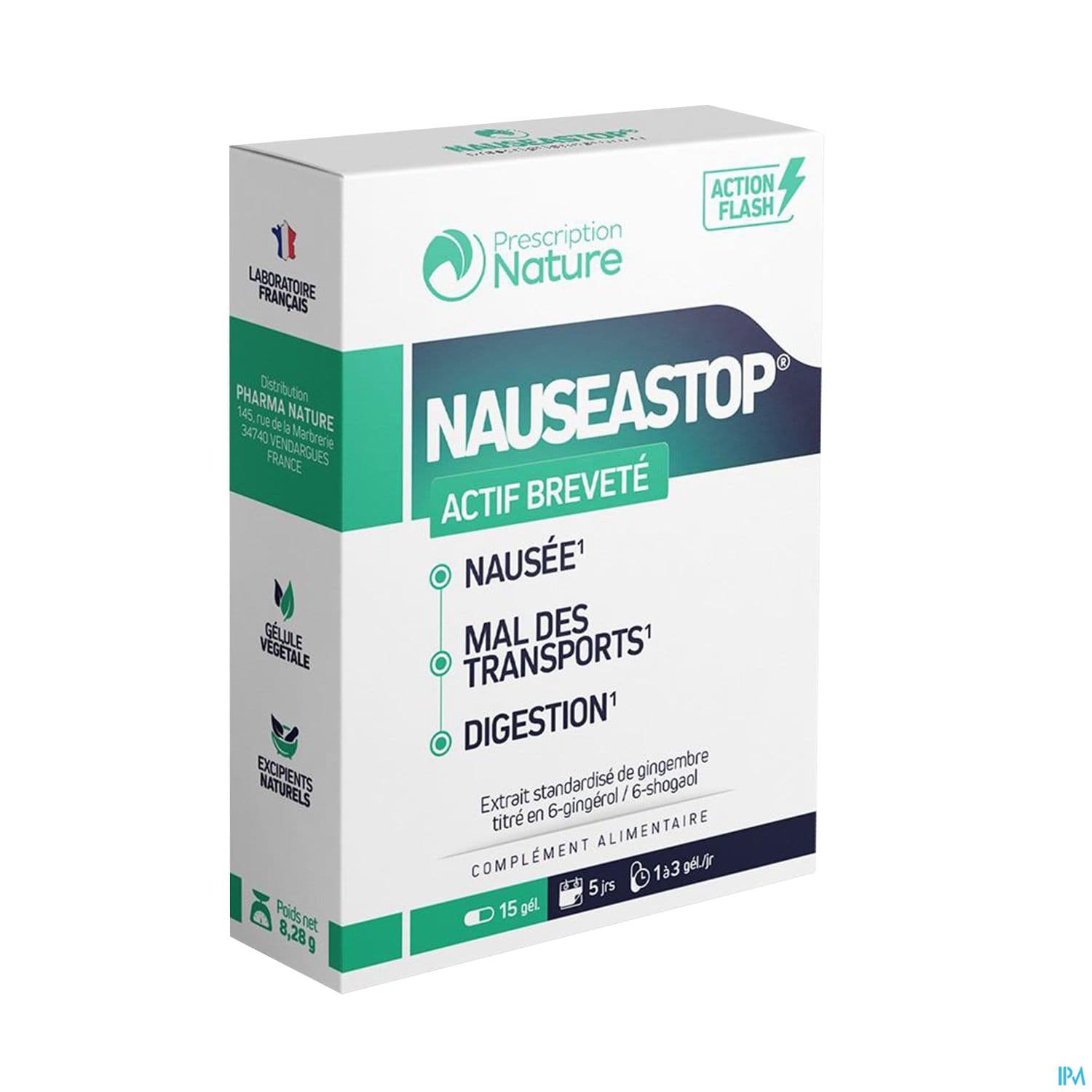 Prescription Nature Nauseastop Gelule 15