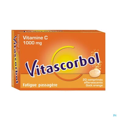 Vitascorbol 1g Comprime Effervescent 20