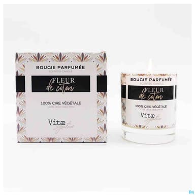 Vitae Cosmetics Bougie Parfumee Fleur De Coton 120g