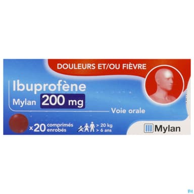 Ibuprofene Viatris 200mg Comprime 20
