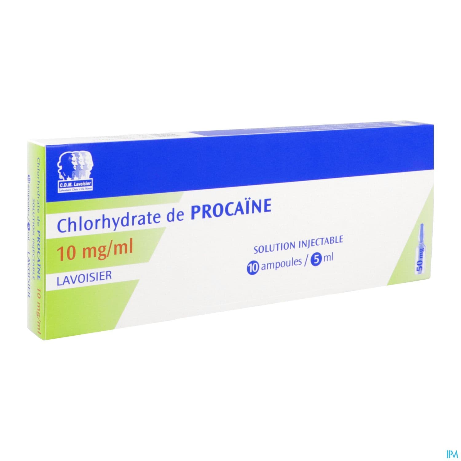 Lavoisier Procaine Chlorhydrate 1% Solution Injectable 5ml 10