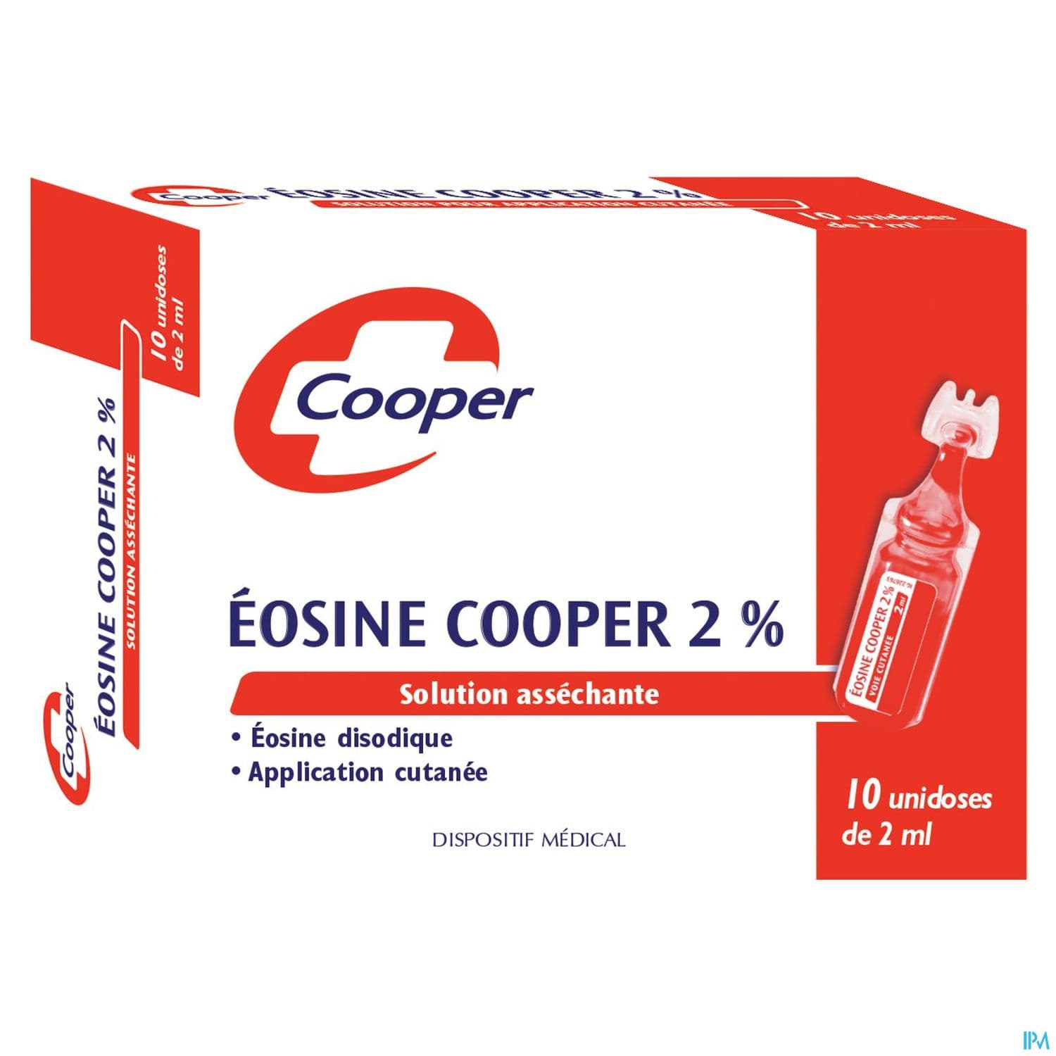 Cooper Eosine 2% Solution Pour Application Cutanee Unidos 2ml 10