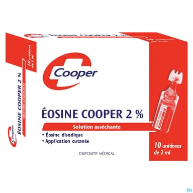 Cooper Eosine 2% Solution Pour Application Cutanee Unidos 2ml 10