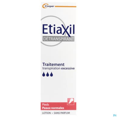 Cooper Etiaxil Detranspirant Pieds Lotion Peaux Normales 100ml