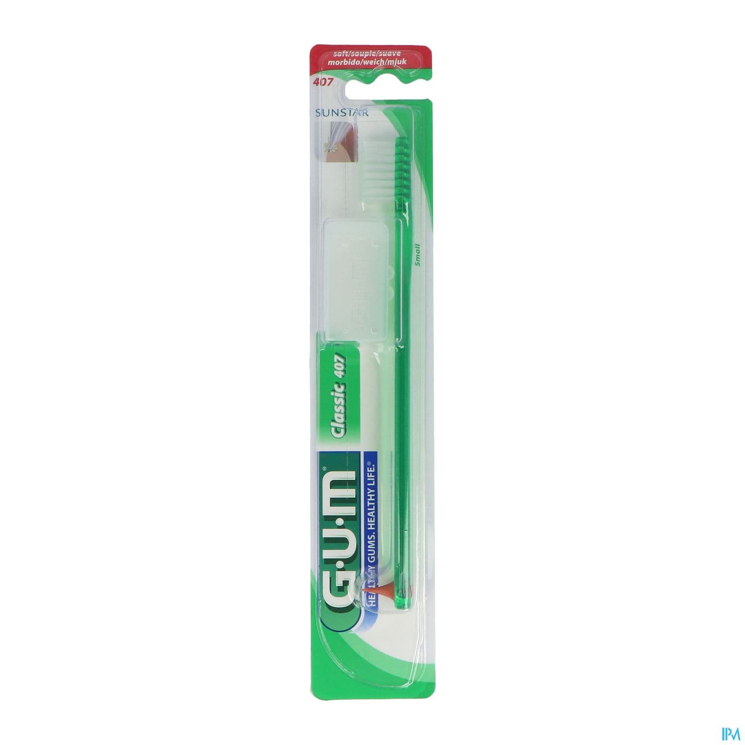 Gum classic brosse à dents souple small (modèle 407)