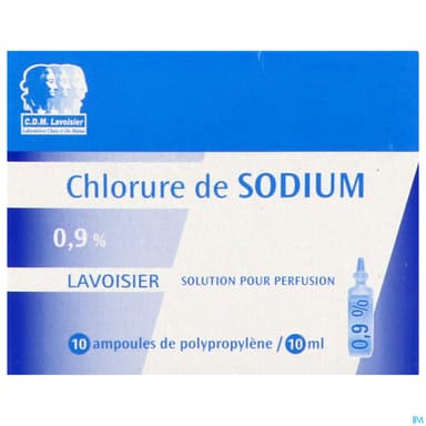 Lavoisier Sodium Chlorure 0.9% Solution Injectable Pp 10ml 10