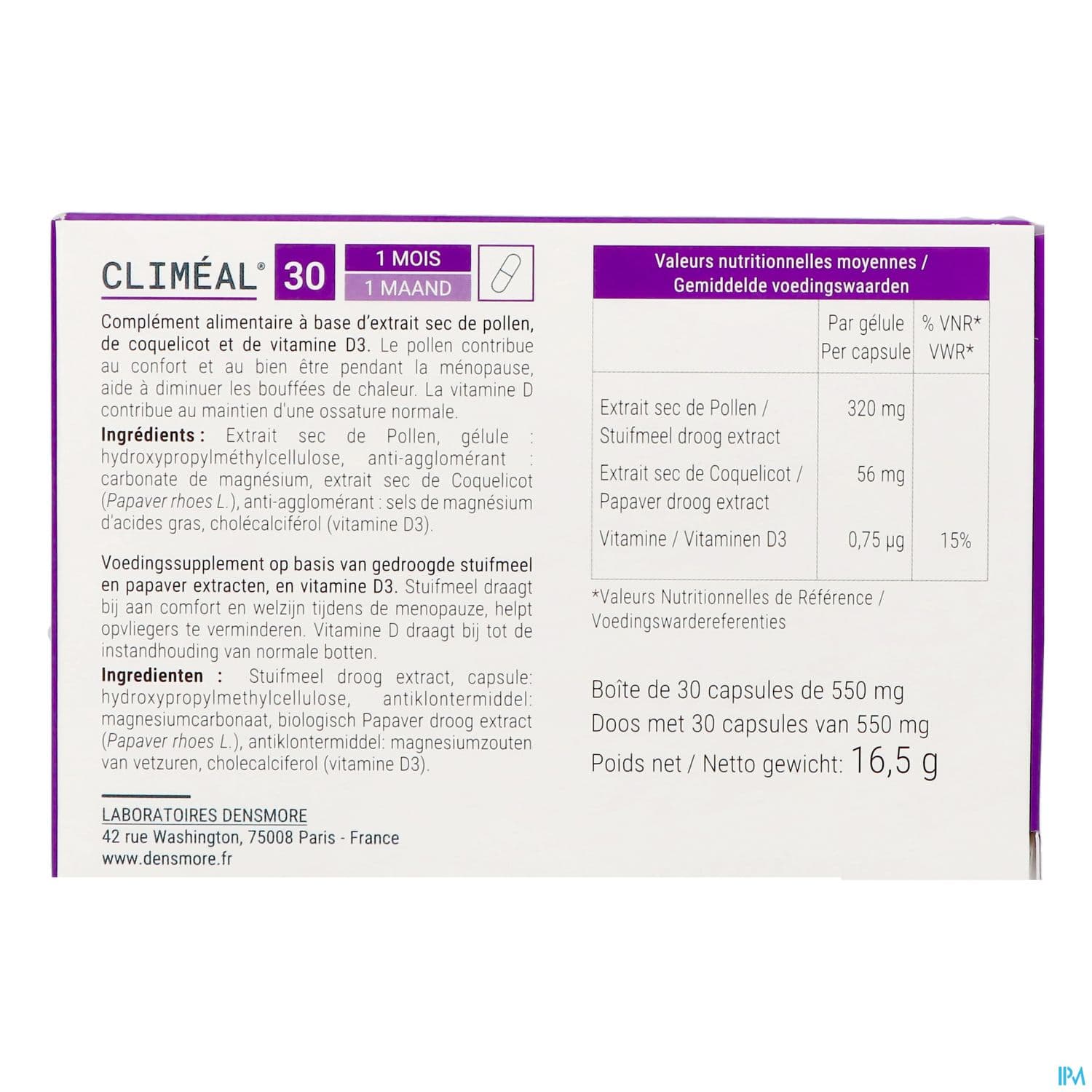 Densmore Climeal Gelule 30