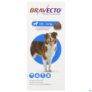 BRAVECTO CHIEN 20KG-40KG CPR 1