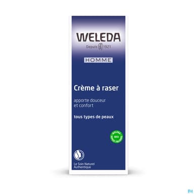 Weleda Homme Creme A Raser Avec Blaireau 75ml