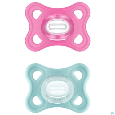 SUCET MAM COMFORT SIL ROSE 2-6M X2