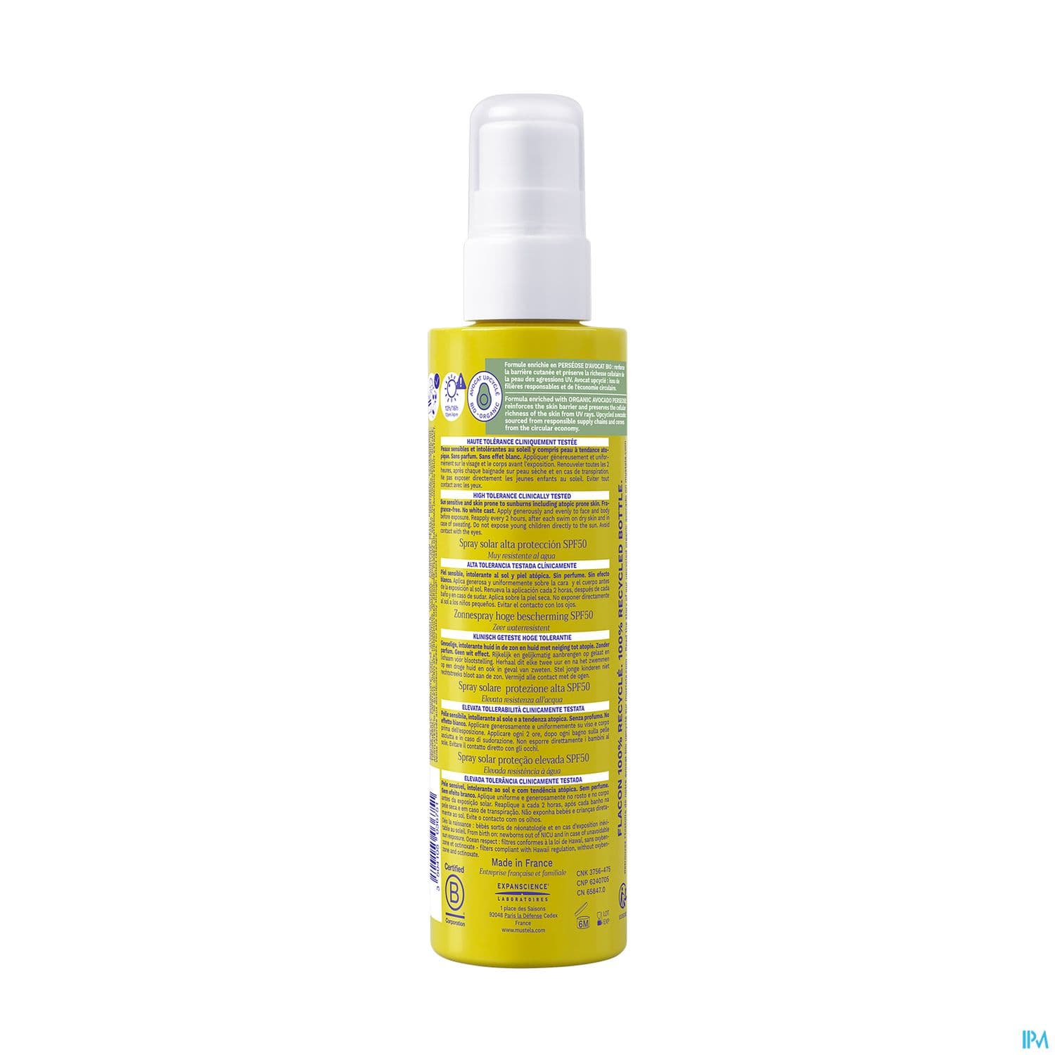 MUSTELA SOLAIRE SPRAY SPF50 200ML