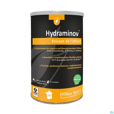 Effinov Hydraminov Boisson Effort Menthe Pot 18 Doses