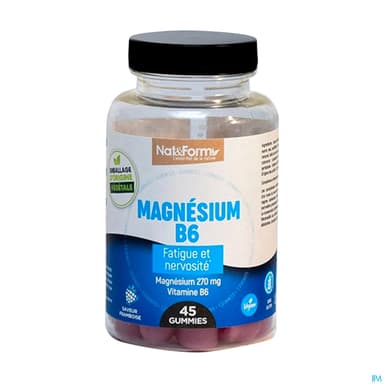 NAT&FORM MAGNESIUM B6 GUMMIE 45