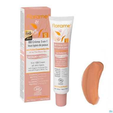 Florame Bb Creme 5en1 Spf20 Bio Teinte Medium 40ml