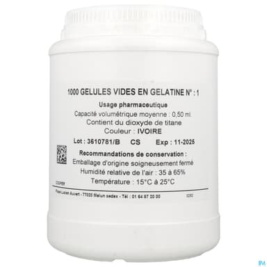 Cooper Lga Gelule Vide Opaque Ivoire 1 0ml50 1000