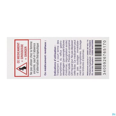 PANTOPRAZOLE 20MG ZF CPR 14