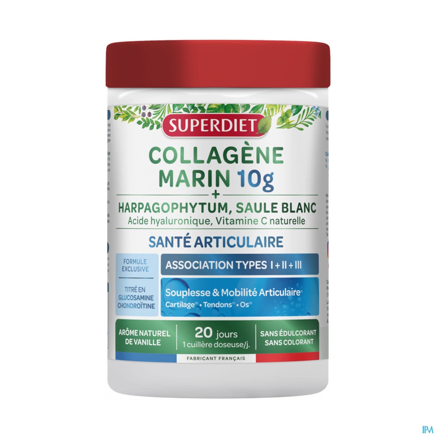 Superdiet Collagene Marin Sante Articulaire Poudre 220g