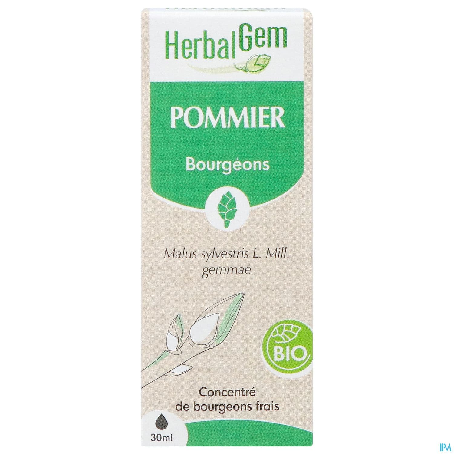 Herbalgem Pommier Bourgeon Macerat Glycer Bio 30ml