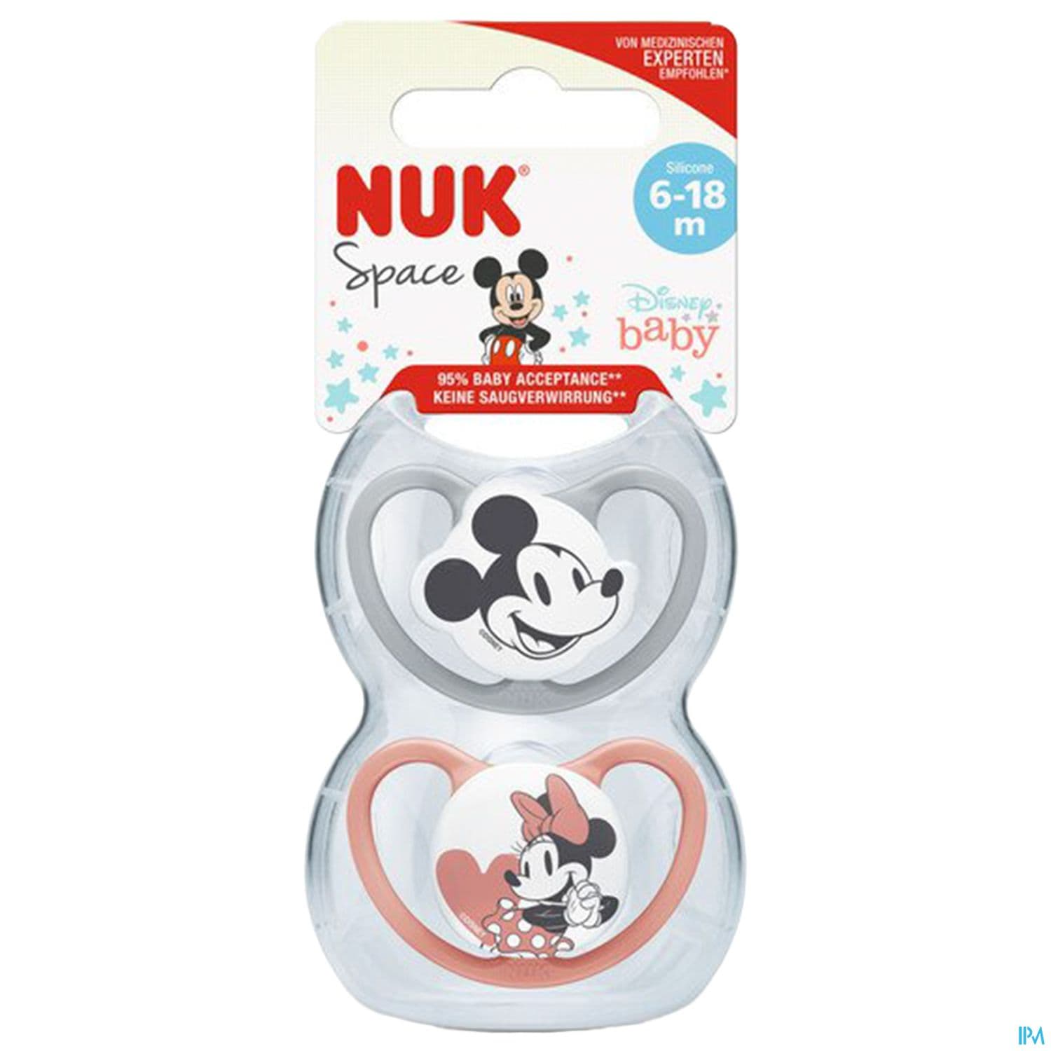SUCET NUK PHYS SILIC 6-18M MINNIE2