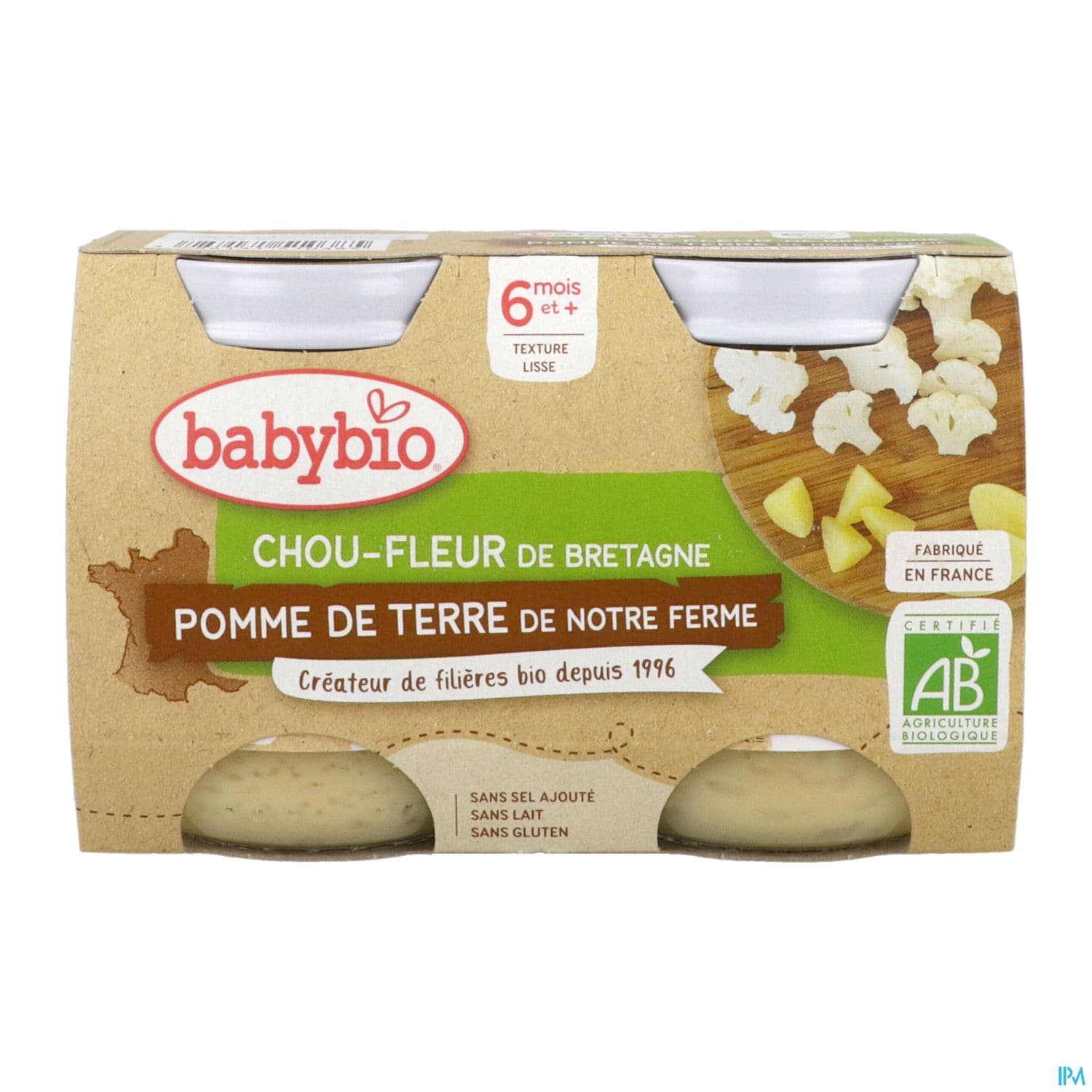 BABYBIO CHOUFLEUR/PDT 2X130G
