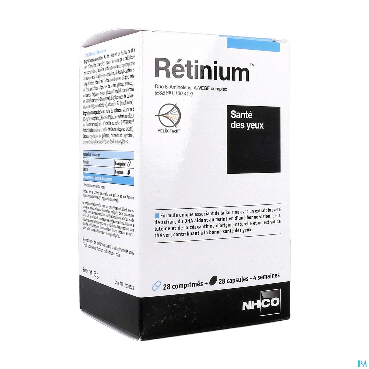 Nhco Retinium Sante Des Yeux Comprime 28 + Capsule 28