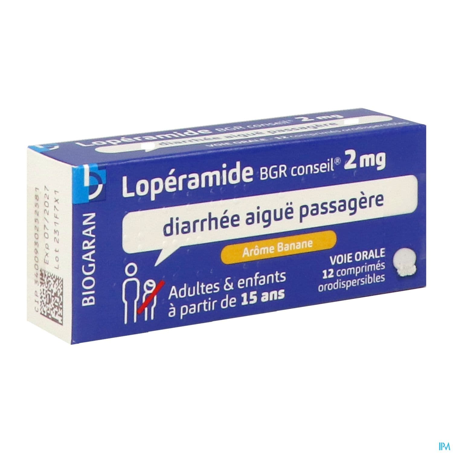 LOPERAMIDE 2MG BGR CONS CPR ORO 12