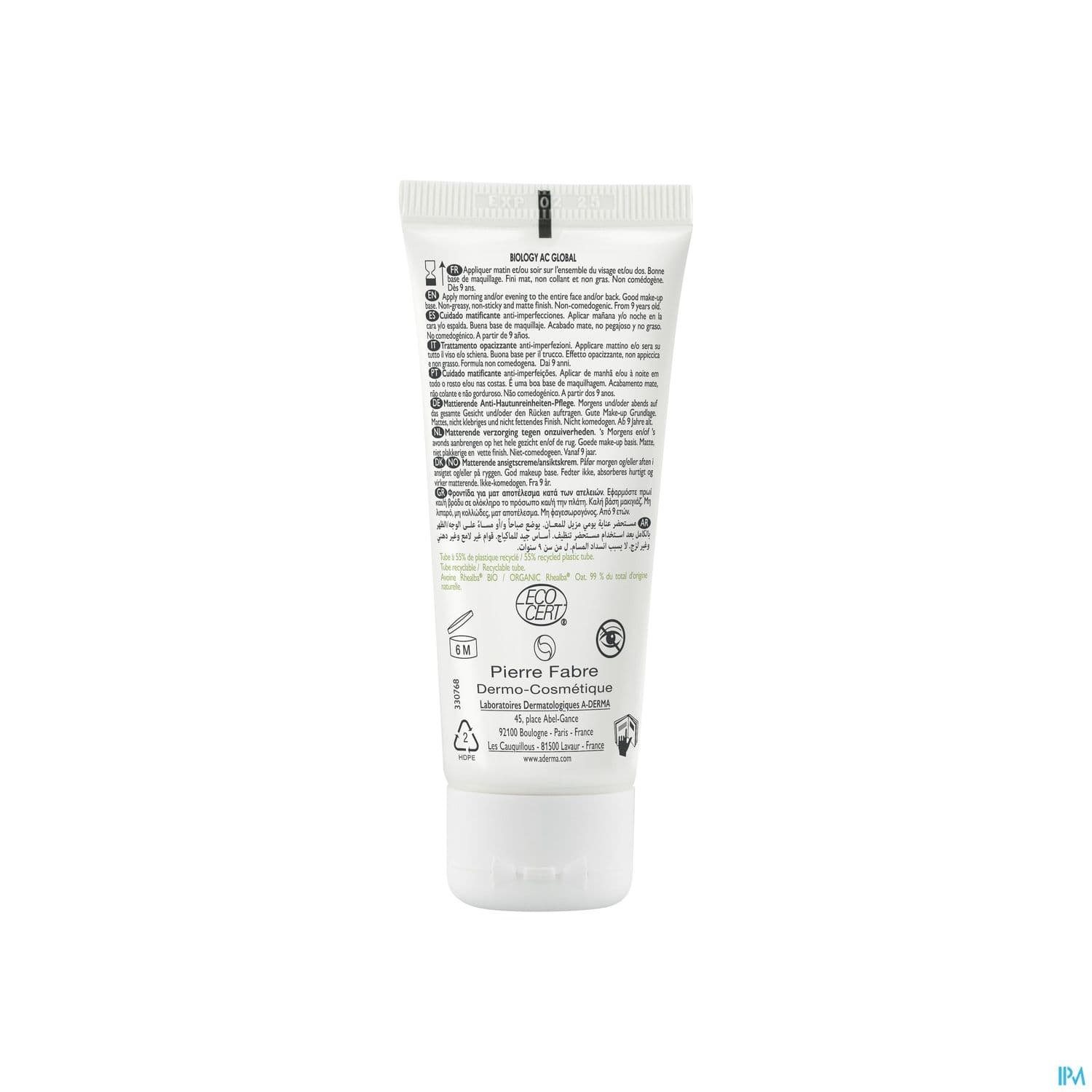 A-DERMA BIOLOGY AC GLOBAL CR 40ML