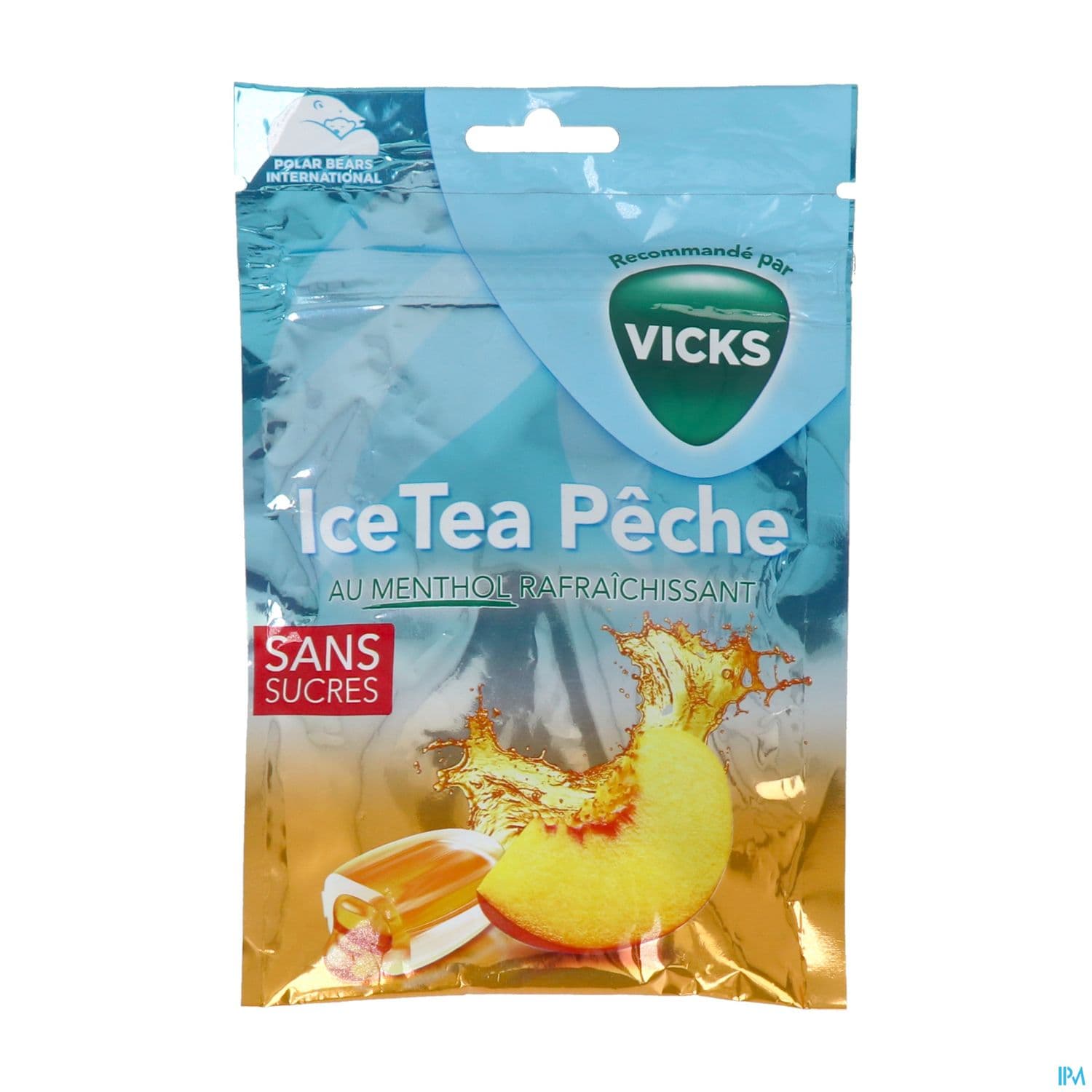 VICKS BONBONS ICE TEA PECHE SS 72G