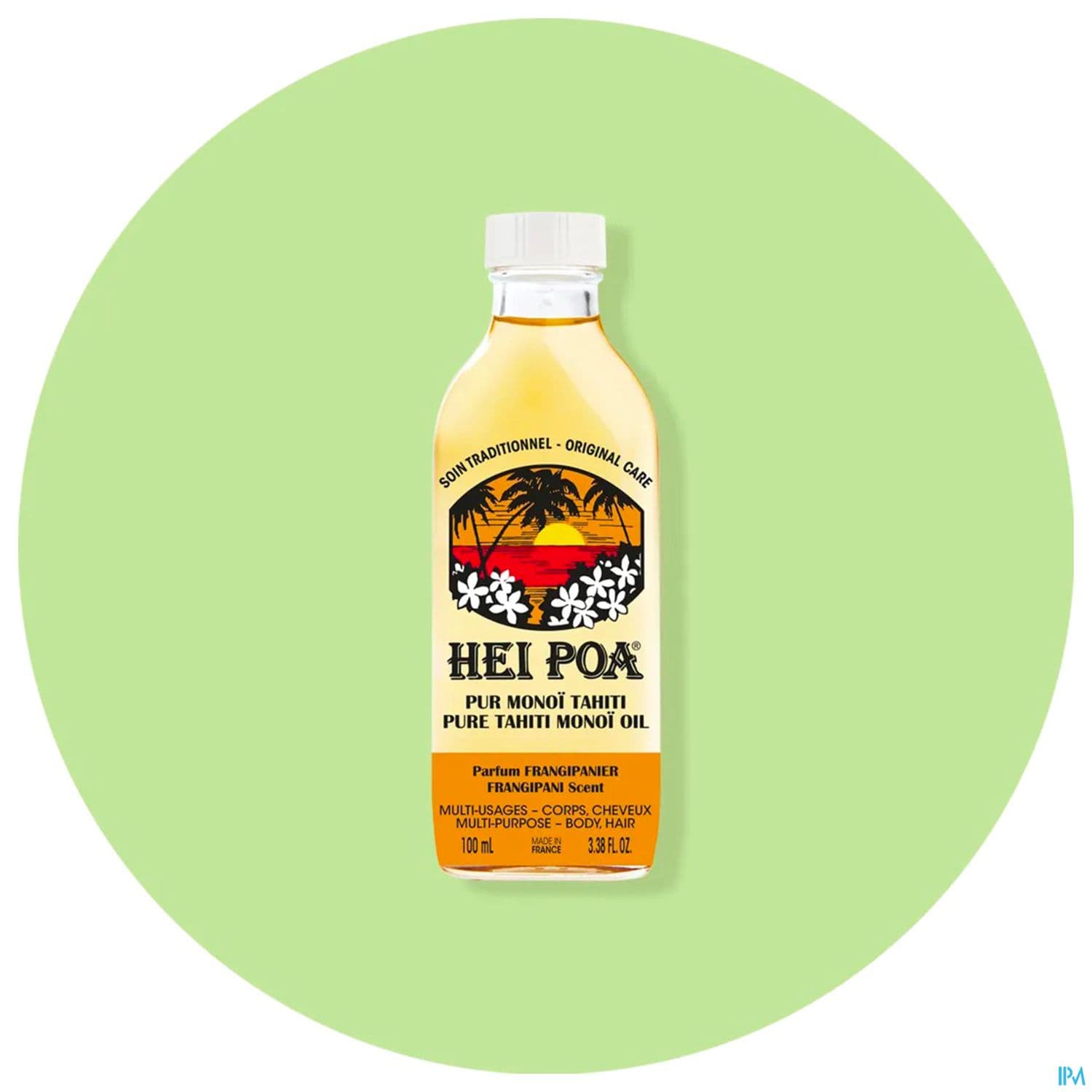 Hei Poa Pur Monoi De Tahiti Frangipanier 100ml