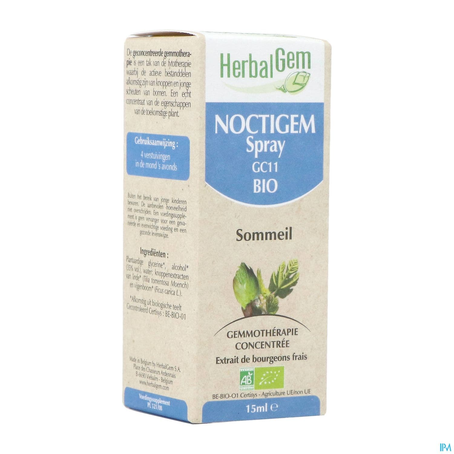 Herbalgem Noctigem Gc11 Sommeil Bio Spray 15ml