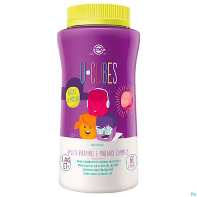 Solgar U Cubes Multivit Mineraux Enfant Gommes 60