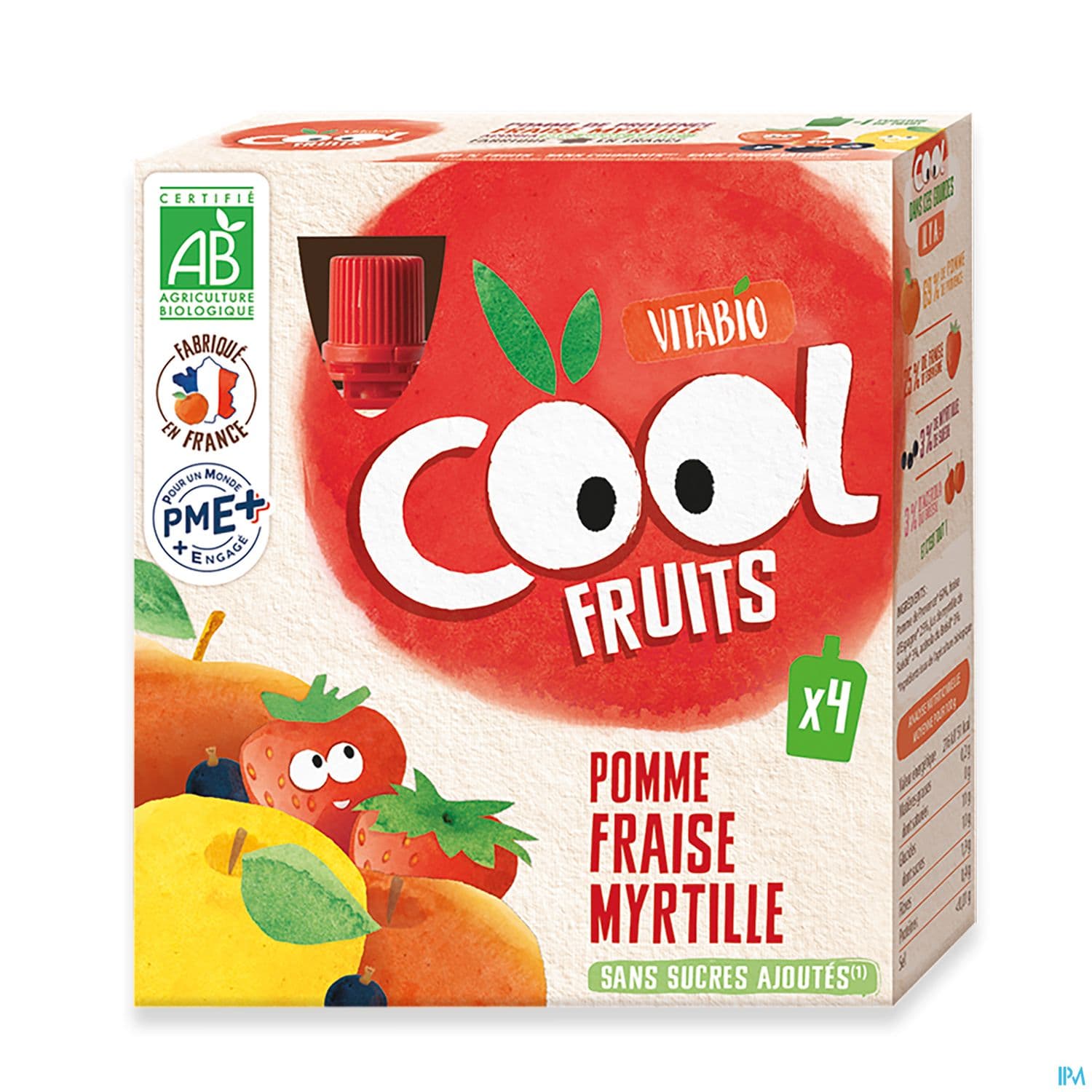 VITABIO COOL POM/FRAIS/MYRT 4X90G