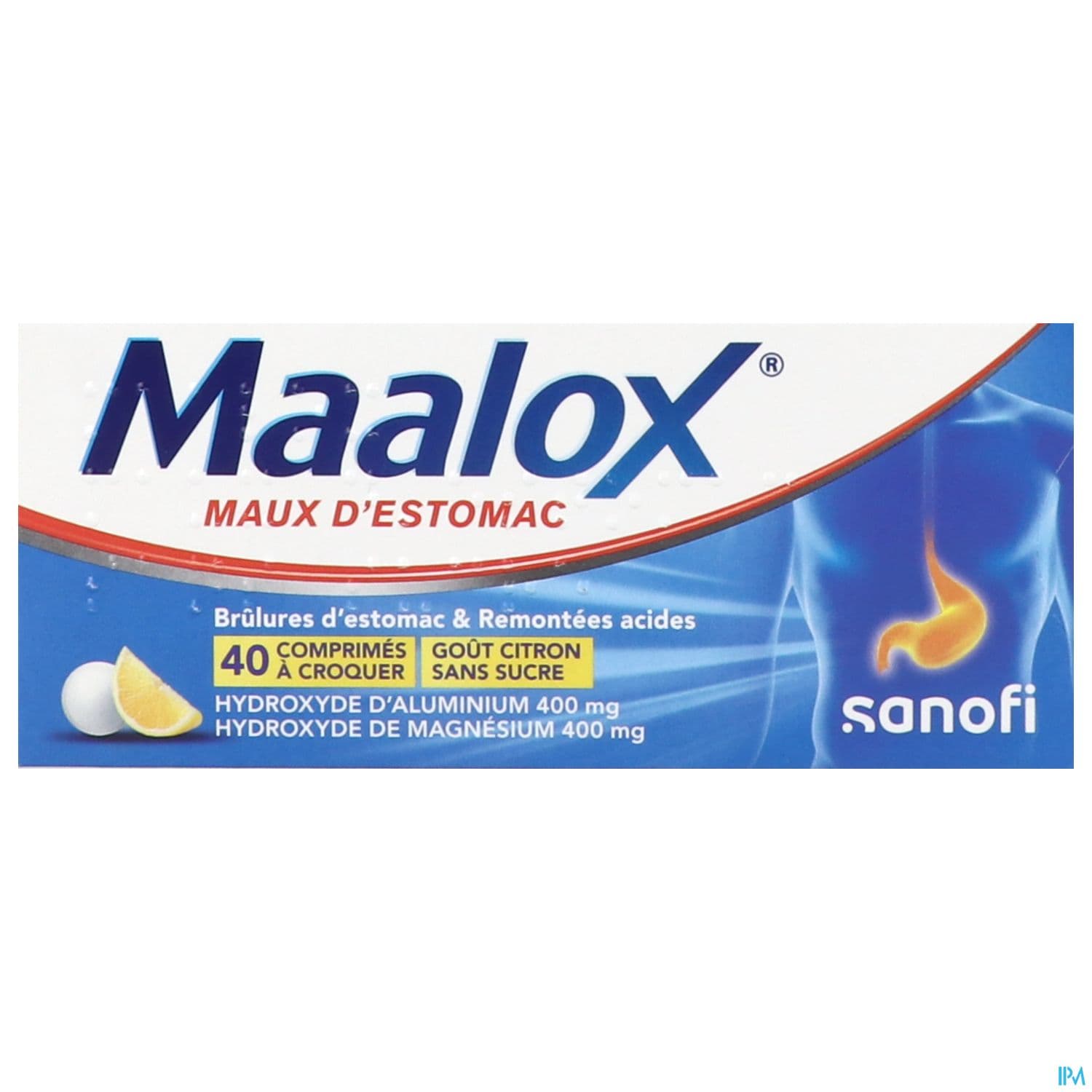 Maalox Maux Estomac Sans Sucre Comprime A Croquer Citron 40