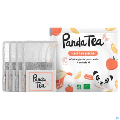 PANDA TEA ICED TEA PEACH SACH4 XL