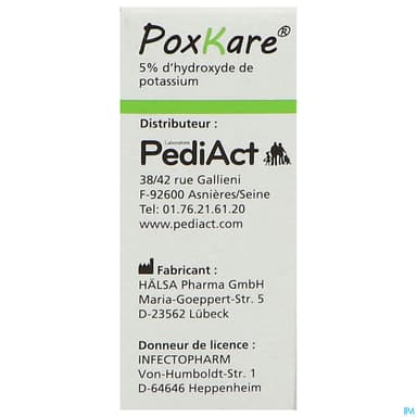 Poxkare Hydroxyde Potass 5% Pour Application Cutanee 2ml