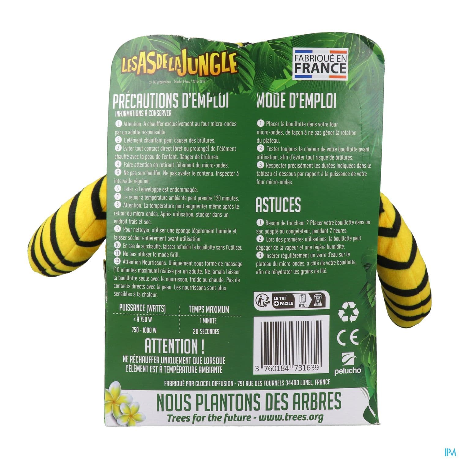 BOUIL PELUCHO AS DE LA JUNGLE