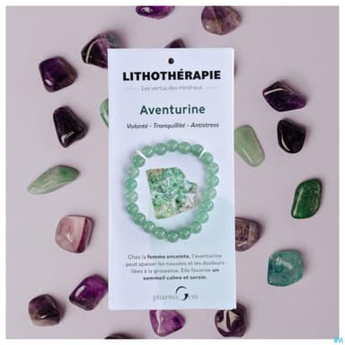 Pharmagem Bracelet Lithotherapie Aventurine 8mm