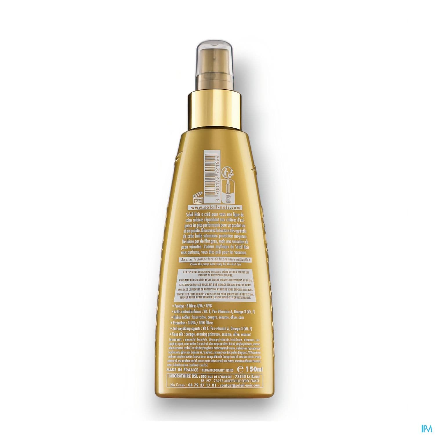 Soleil Noir Huile Seche Vitamine Ip 15 Spray 150ml