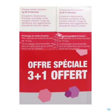 FEMANNOSE N D-MANNOSE SACH 4G 3+1