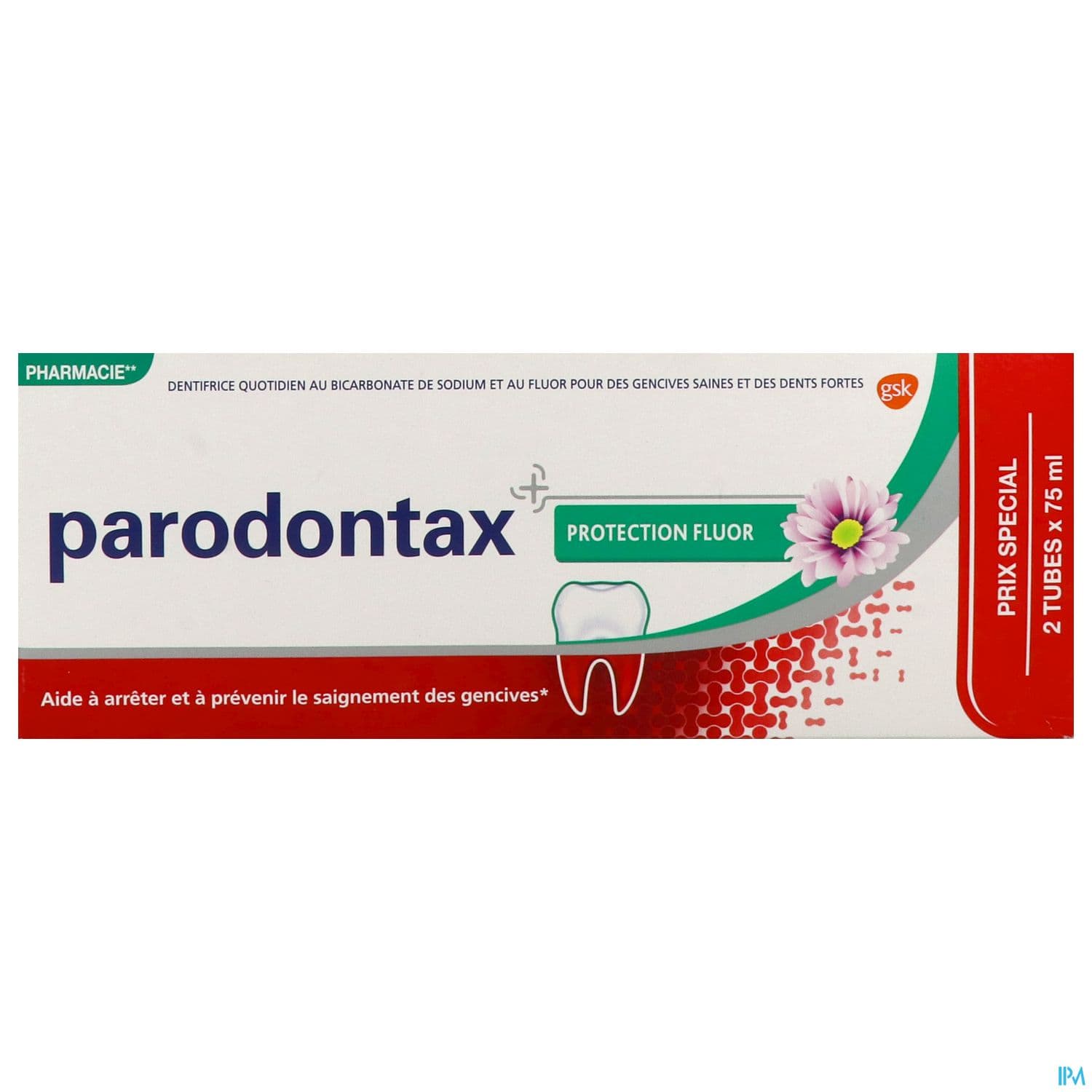 Parodontax Dentifrice Gel Creme Fluore 75ml X2