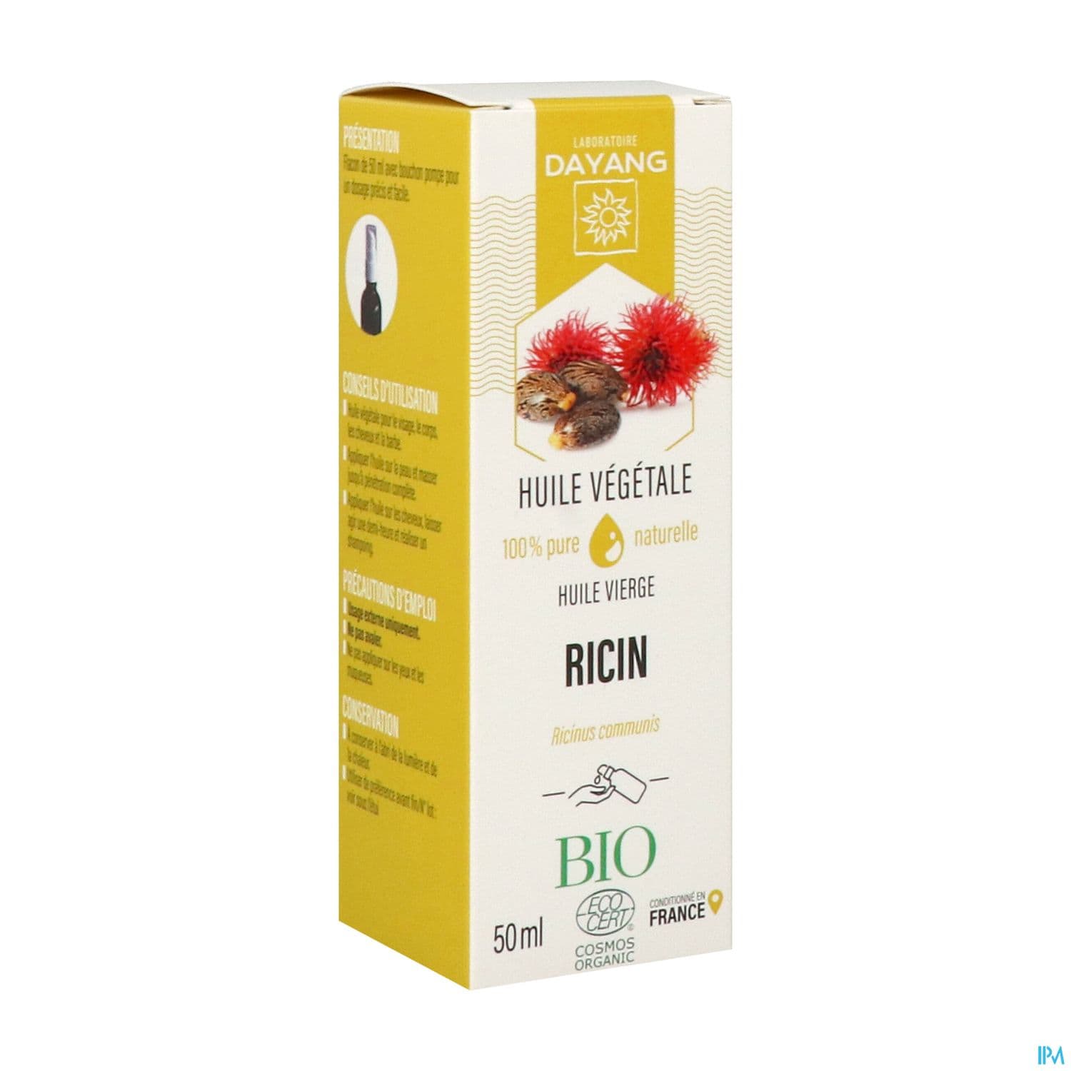Dayang Huile Vegetale Ricin Bio 50ml — Pharmacie des Fleurs 7/7
