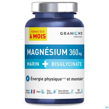 Granions Double Magnesium 360mg Comprime 180