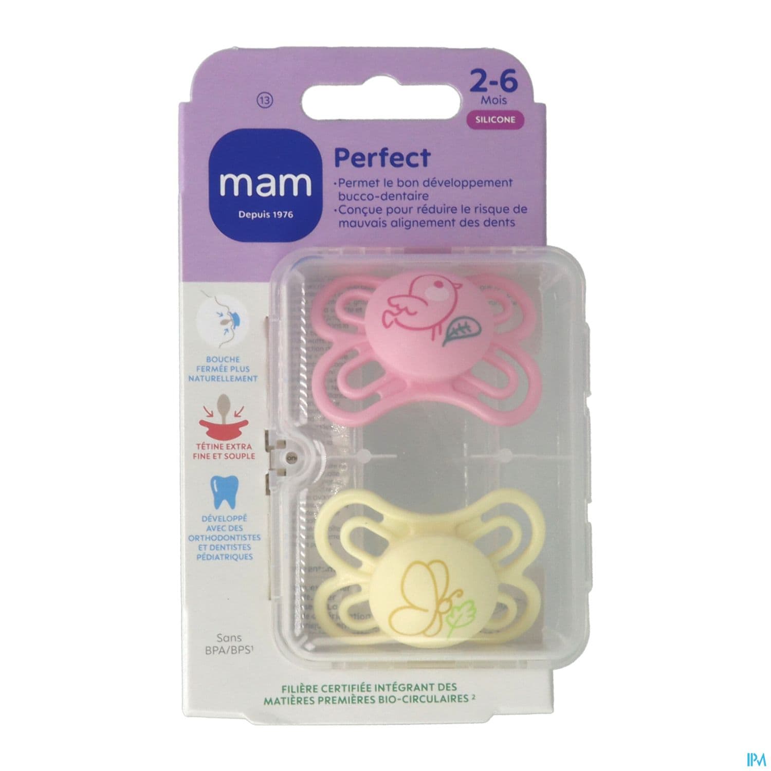 SUCET MAM PERFECT SIL 2-6M X2