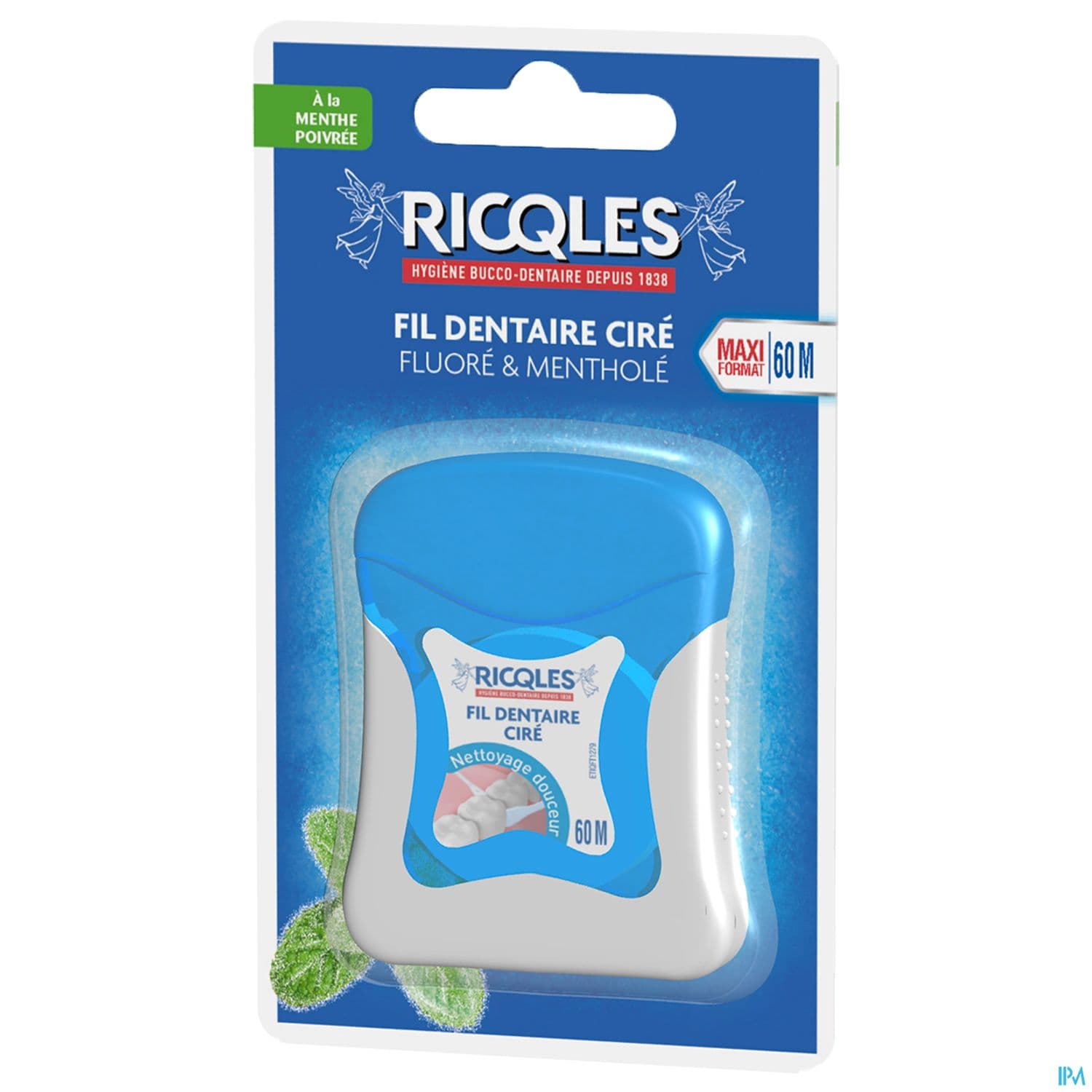 RICQLES FIL DENT CIRE MENTH 40M