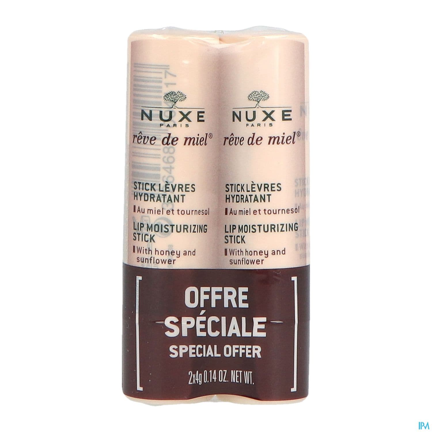 Nuxe Reve De Miel Stick Levres Hydratant 4g X2
